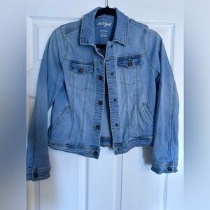 Girls Cat & Jack Blue Denim Jean Jacket Sz XL 14/16